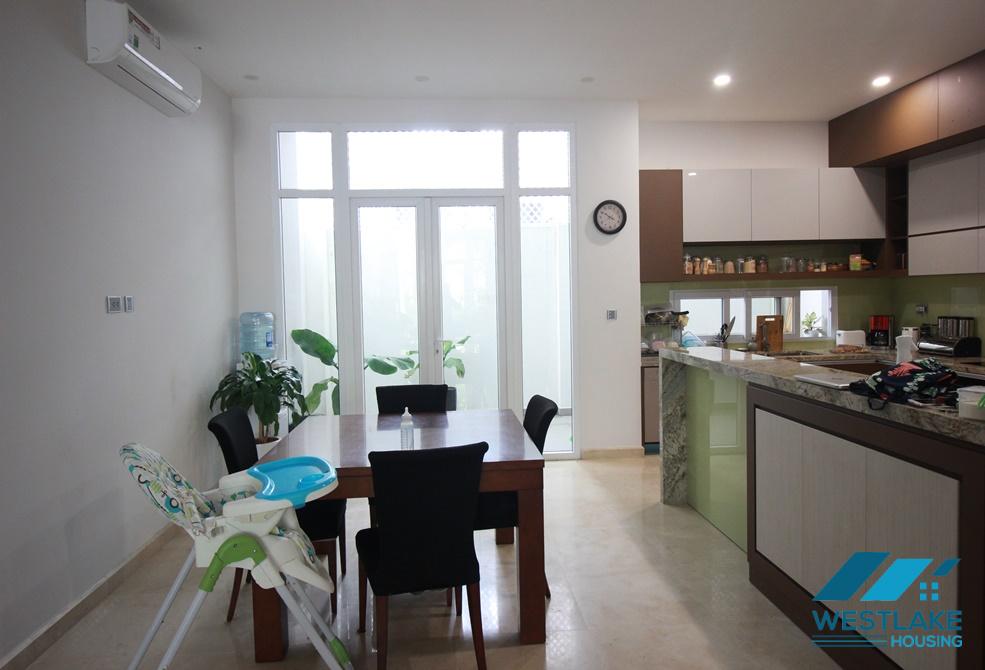 Semi-furnished house with 5 bedrooms for rent in K Block, Ciputra, Tay Ho ward, Ha Noi
