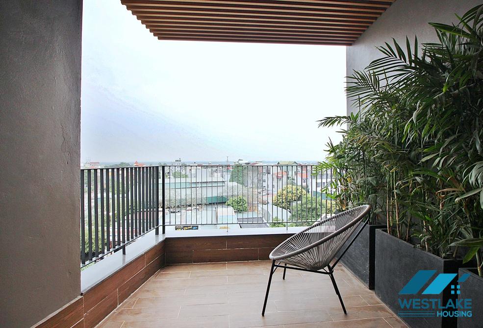 A well-decorated duplex 2 bedrooms apartment for rent in Au Co street, Tay Ho, Ha Noi