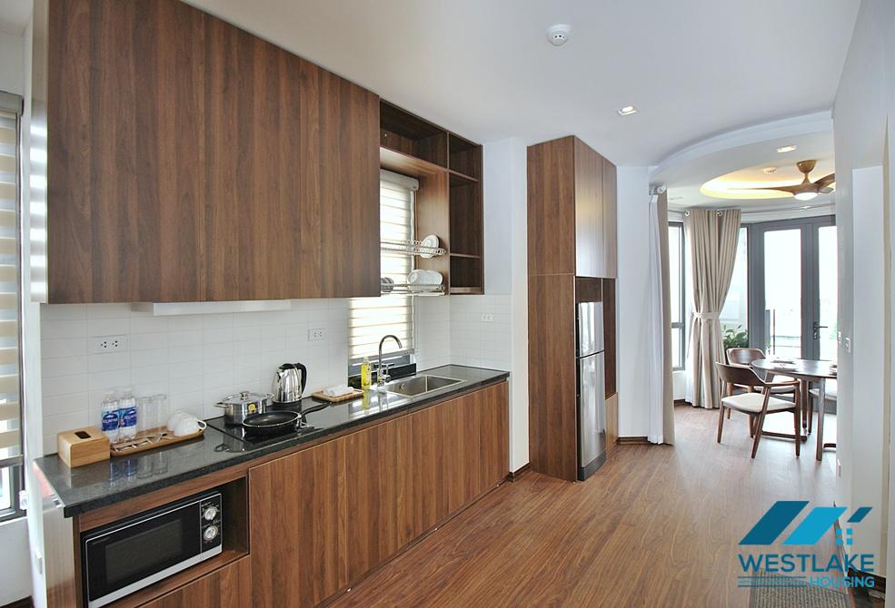 A well-decorated duplex 2 bedrooms apartment for rent in Au Co street, Tay Ho, Ha Noi