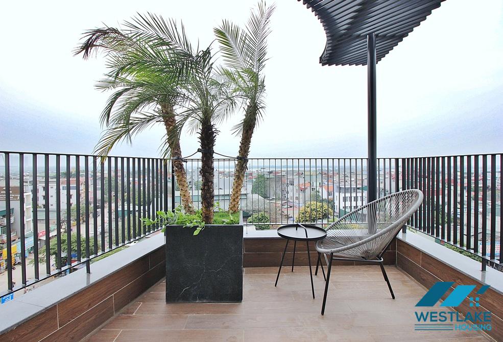 A well-decorated duplex 2 bedrooms apartment for rent in Au Co street, Tay Ho, Ha Noi