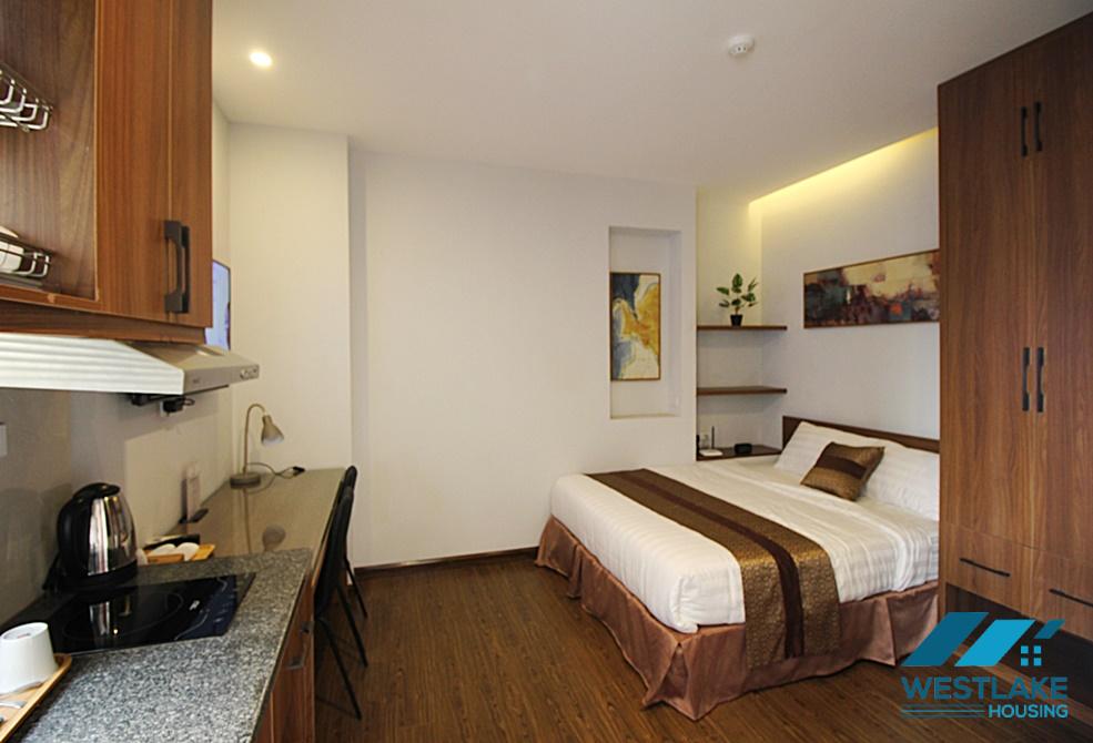 Nice studio apartment for rent in Au Co street, Tay Ho ward, Ha Noi