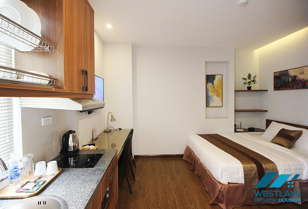 Nice studio apartment for rent in Au Co street, Tay Ho ward, Ha Noi