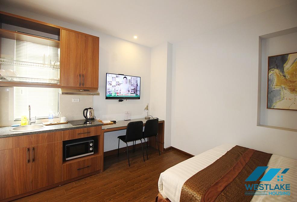 Nice studio apartment for rent in Au Co street, Tay Ho ward, Ha Noi