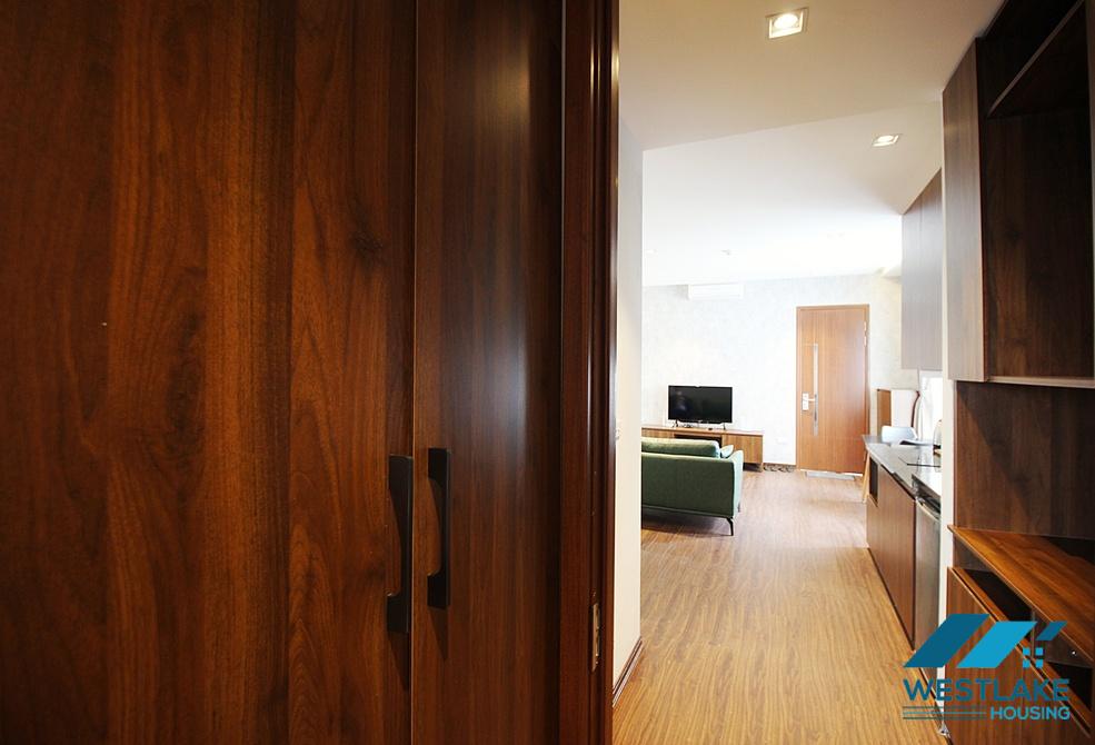 A beautiful and modern one bedroom apartment with nice balcony for rent on Au Co street, Tay Ho, Ha Noi