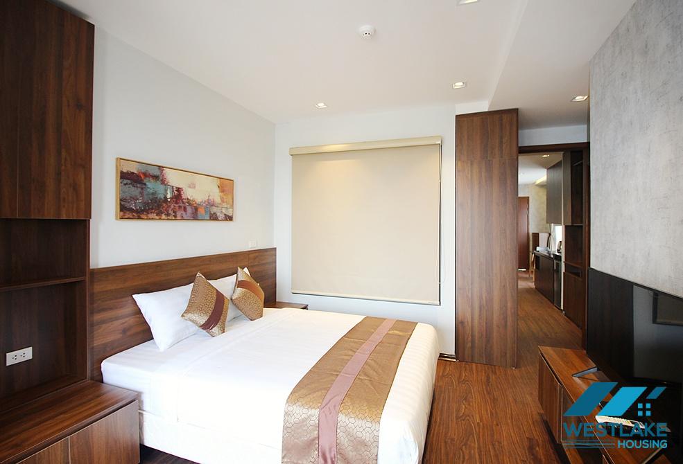 A beautiful and modern one bedroom apartment with nice balcony for rent on Au Co street, Tay Ho, Ha Noi