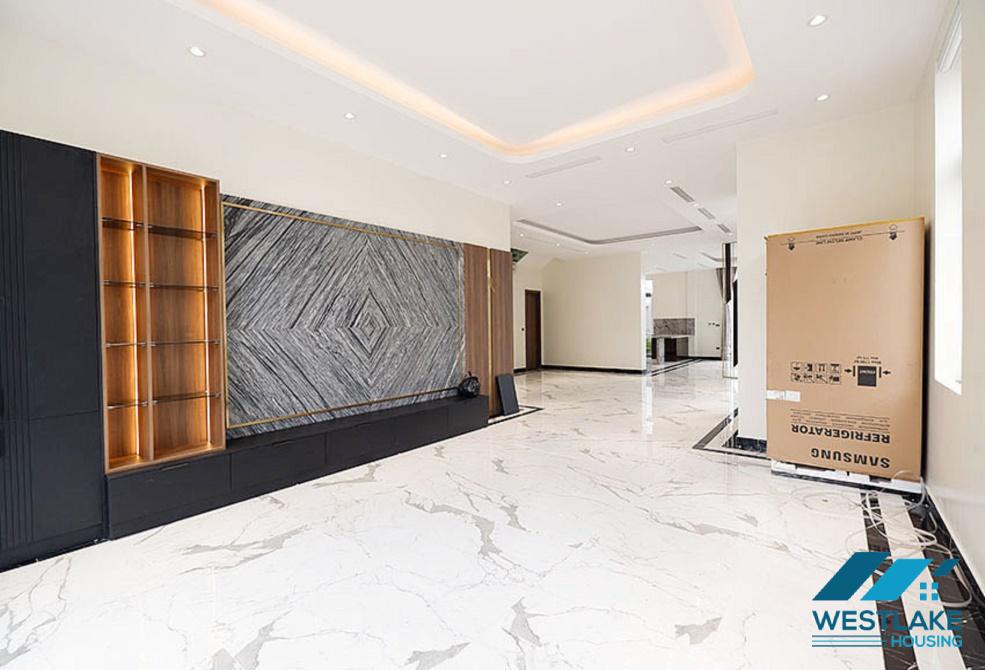 New villa with large campus with green garden for rent Ciputra, Tay Ho ward, Hanoi