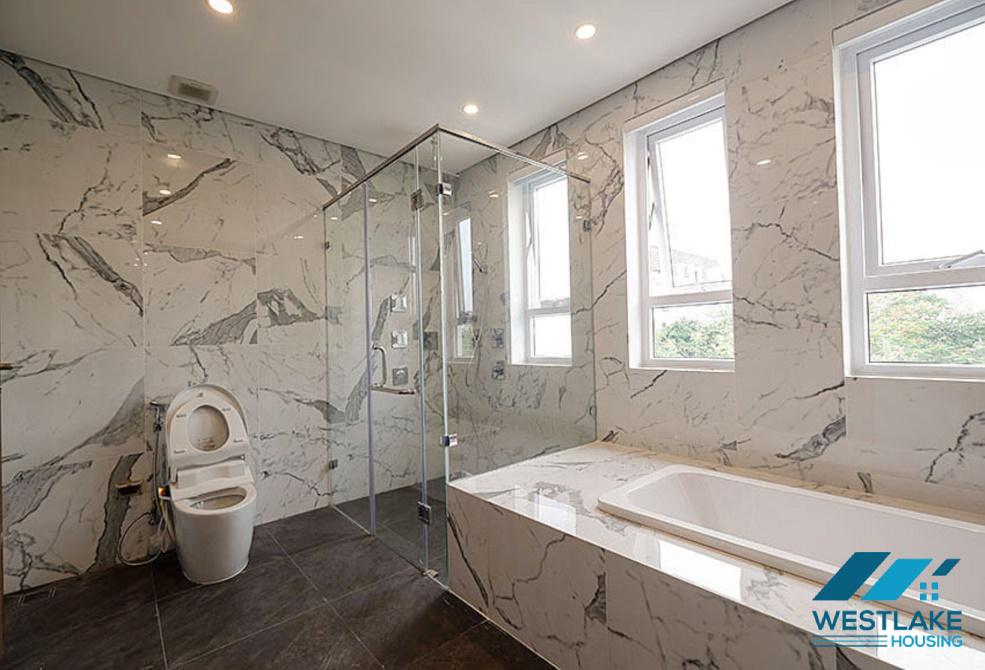 New villa with large campus with green garden for rent Ciputra, Tay Ho ward, Hanoi