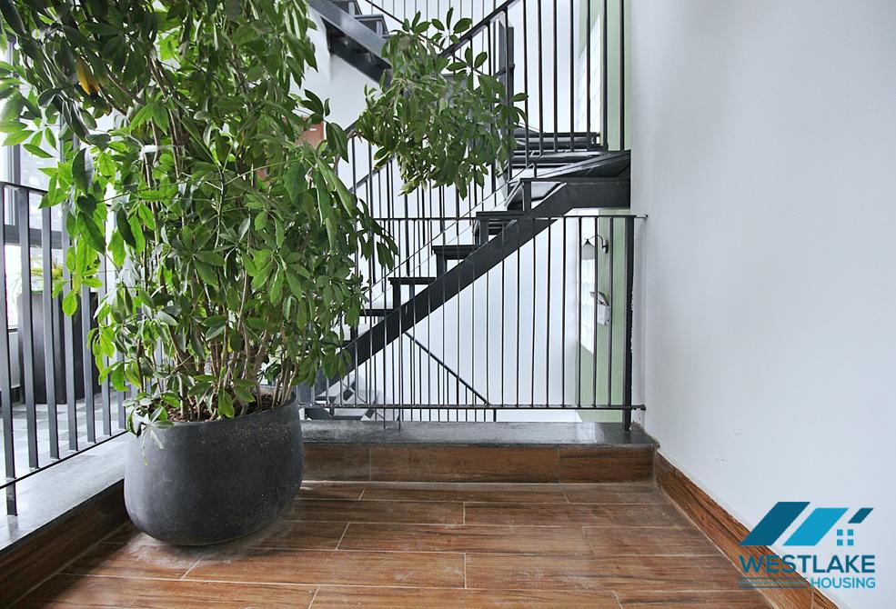 A brightly studio apartment for rent in Au Co street, Tay Ho, Ha Noi