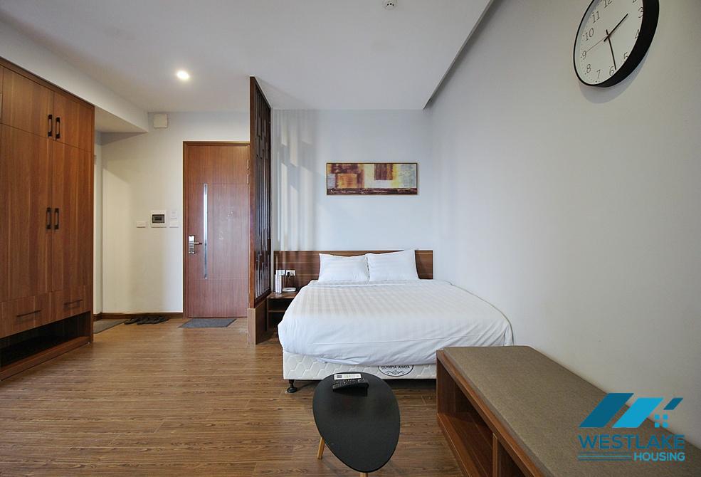 A brightly studio apartment for rent in Au Co street, Tay Ho, Ha Noi