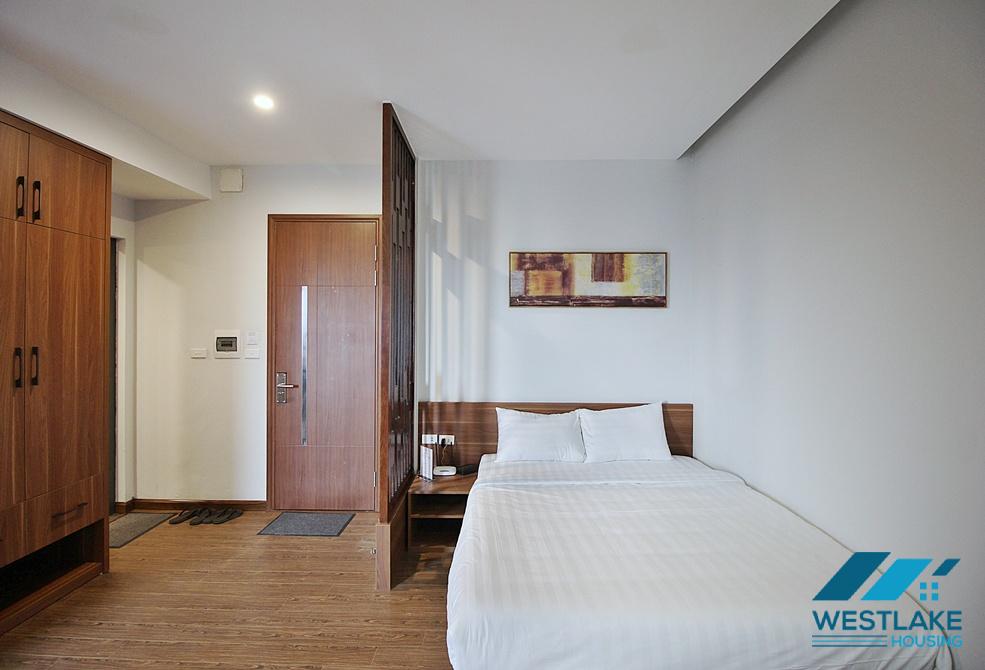 A brightly studio apartment for rent in Au Co street, Tay Ho, Ha Noi