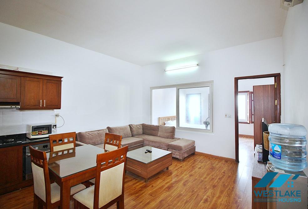 Spacious one bedroom apartment on high floor for lease in Tay Ho, Hanoi