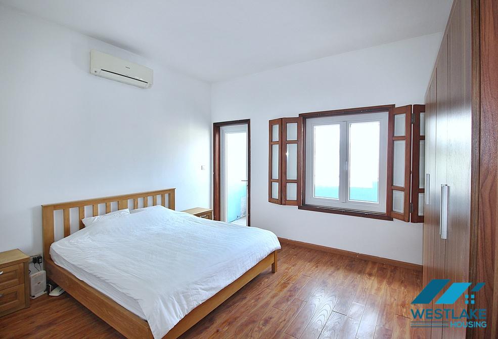 Spacious one bedroom apartment on high floor for lease in Tay Ho, Hanoi