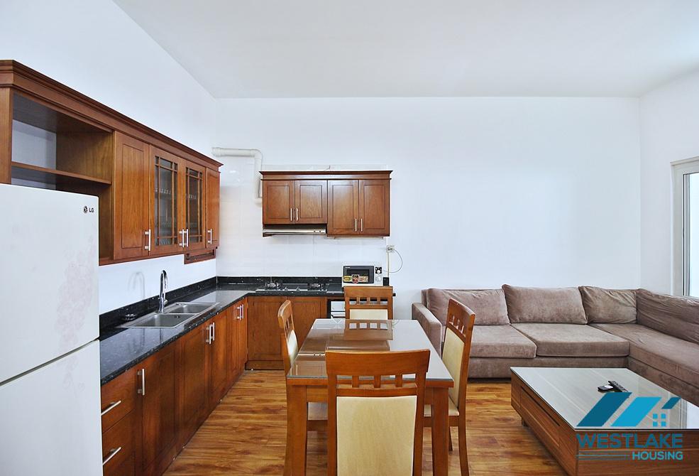 Spacious one bedroom apartment on high floor for lease in Tay Ho, Hanoi