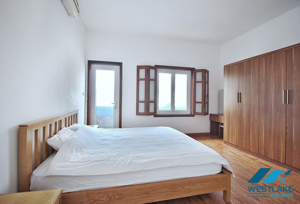 Spacious one bedroom apartment on high floor for lease in Tay Ho, Hanoi