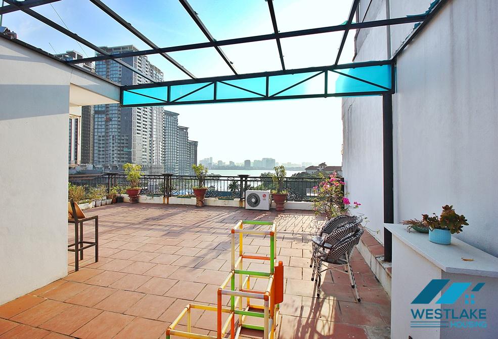 Lovely 03-bedroom apartment for rent in West Lake area, Tay Ho, Ha Noi