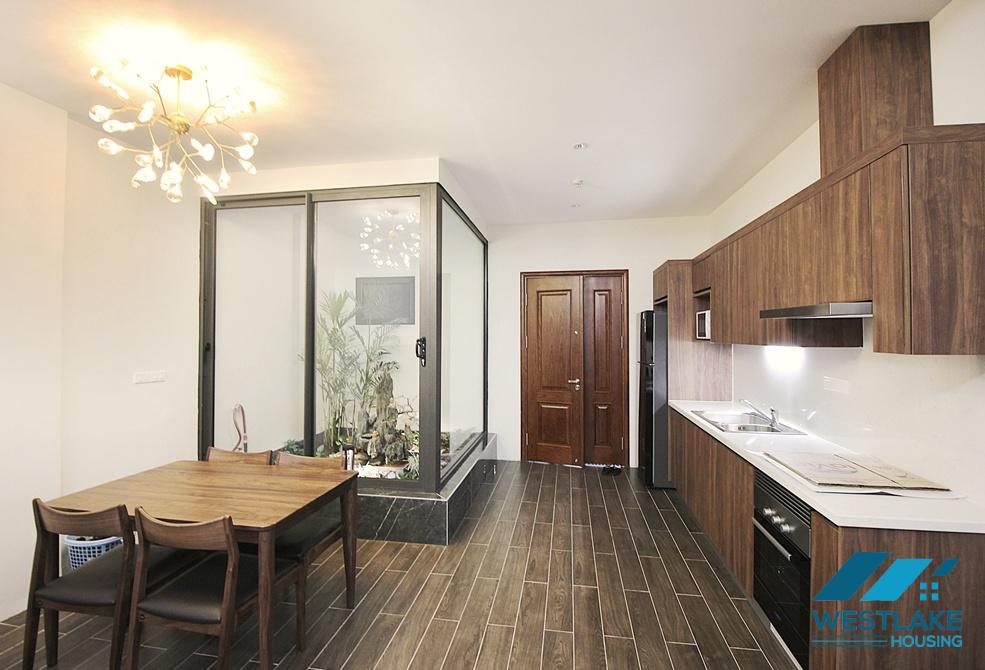 Good quality 01 bedroom apartment on the ground floor for rent in Au Co, Tay Ho, Ha Noi