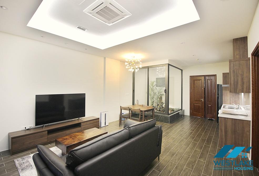 Good quality 01 bedroom apartment on the ground floor for rent in Au Co, Tay Ho, Ha Noi