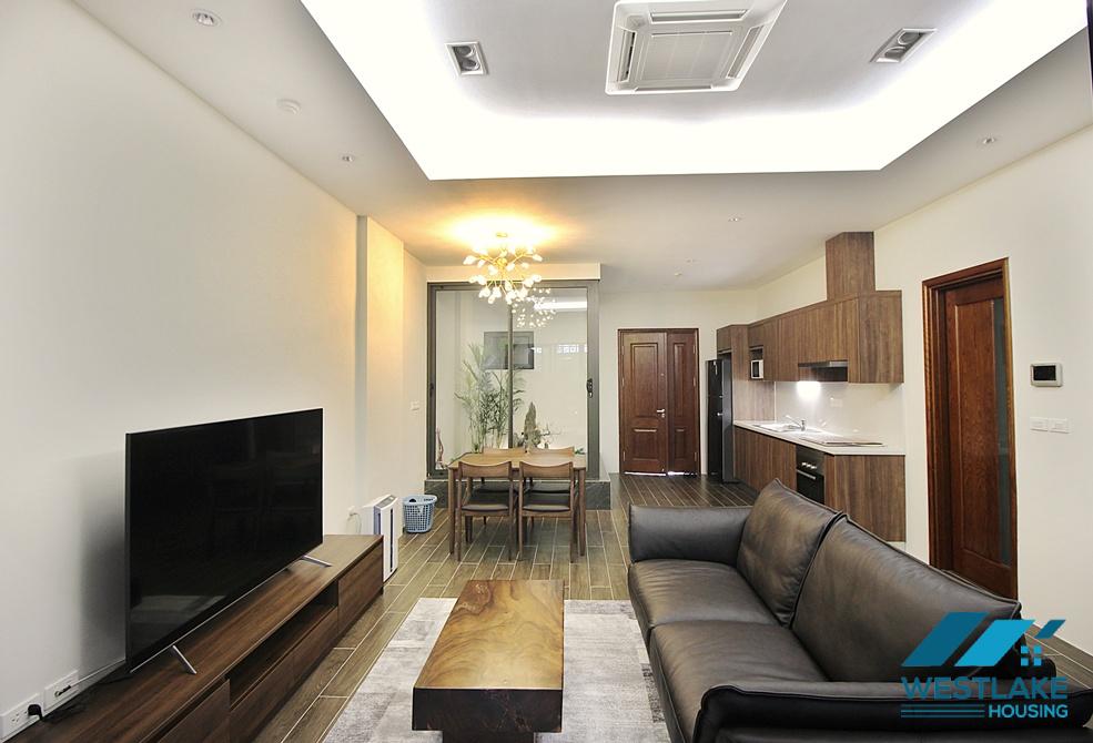 Good quality 01 bedroom apartment on the ground floor for rent in Au Co, Tay Ho, Ha Noi