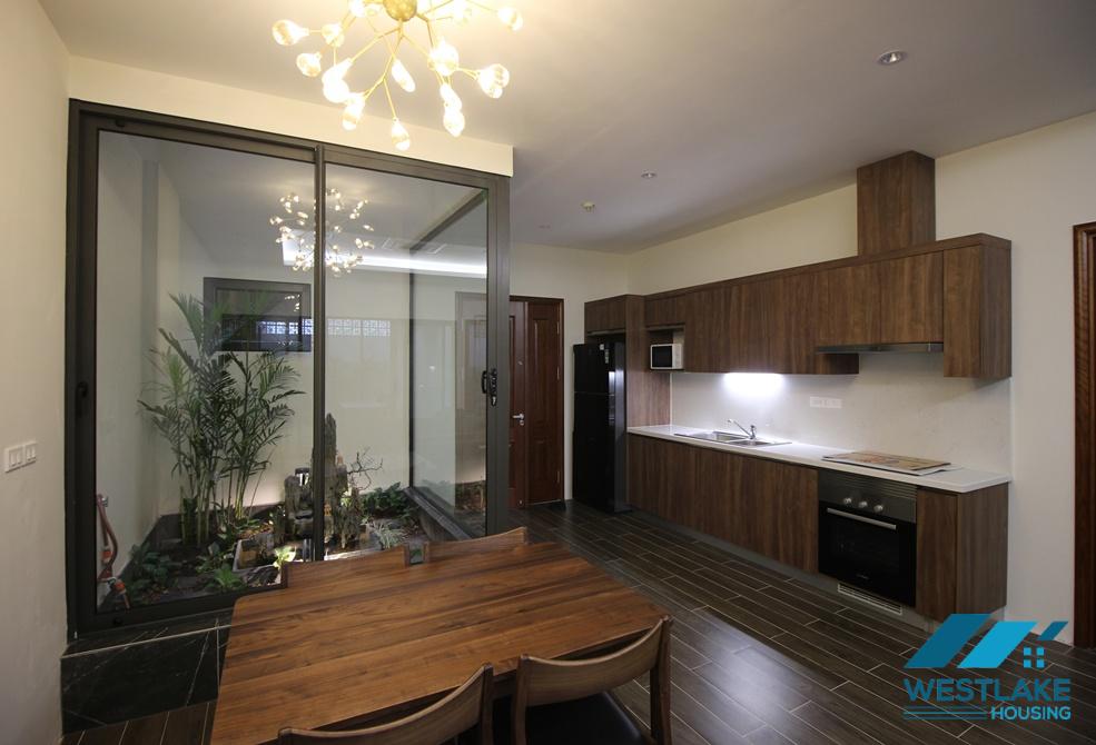 Good quality 01 bedroom apartment on the ground floor for rent in Au Co, Tay Ho, Ha Noi