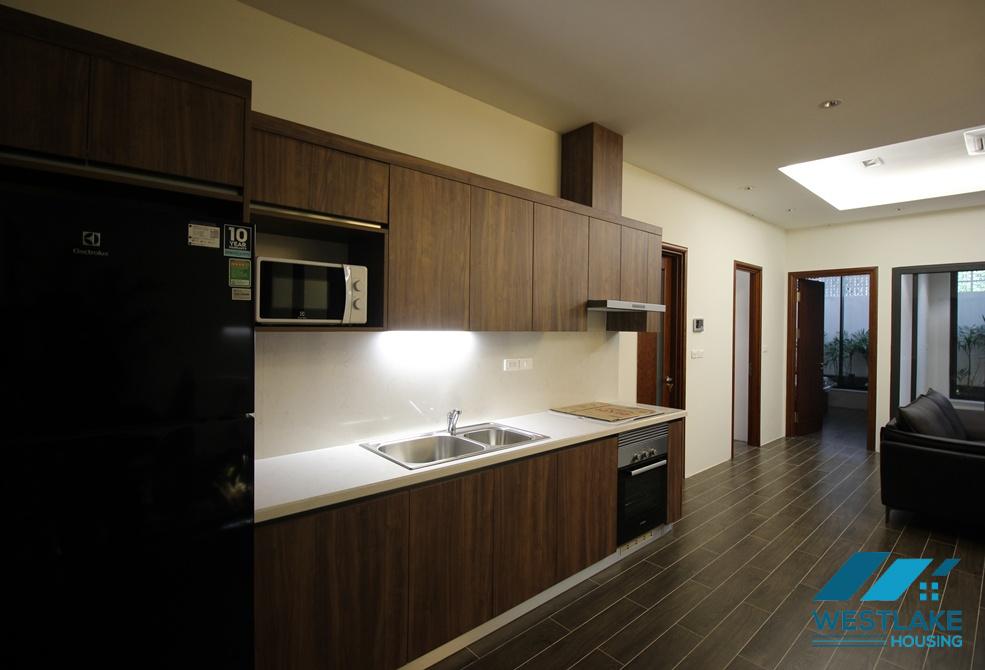 Good quality 01 bedroom apartment on the ground floor for rent in Au Co, Tay Ho, Ha Noi