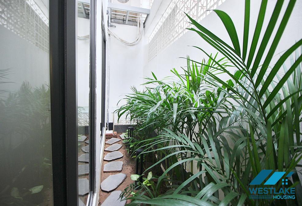 Good quality 01 bedroom apartment on the ground floor for rent in Au Co, Tay Ho, Ha Noi