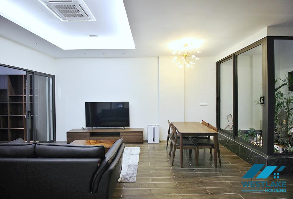 Good quality 01 bedroom apartment on the ground floor for rent in Au Co, Tay Ho, Ha Noi