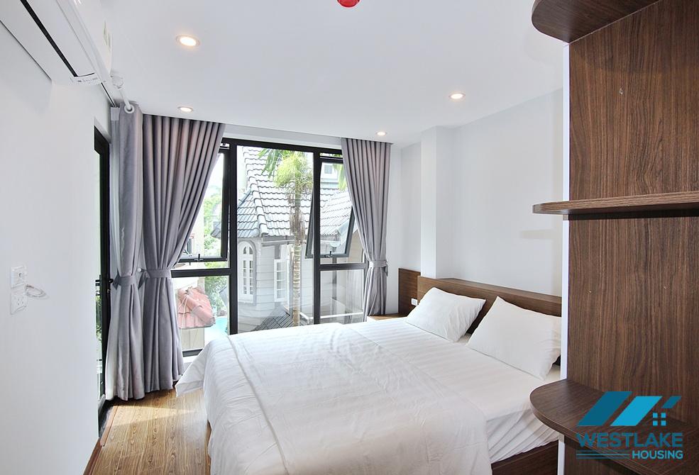 A cosy apartment with lovely balcony for rent on To Ngoc Van street, Tay Ho, Ha Noi