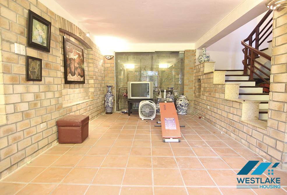 Three bedroom house with small yard for rent in Au Co, Tay Ho