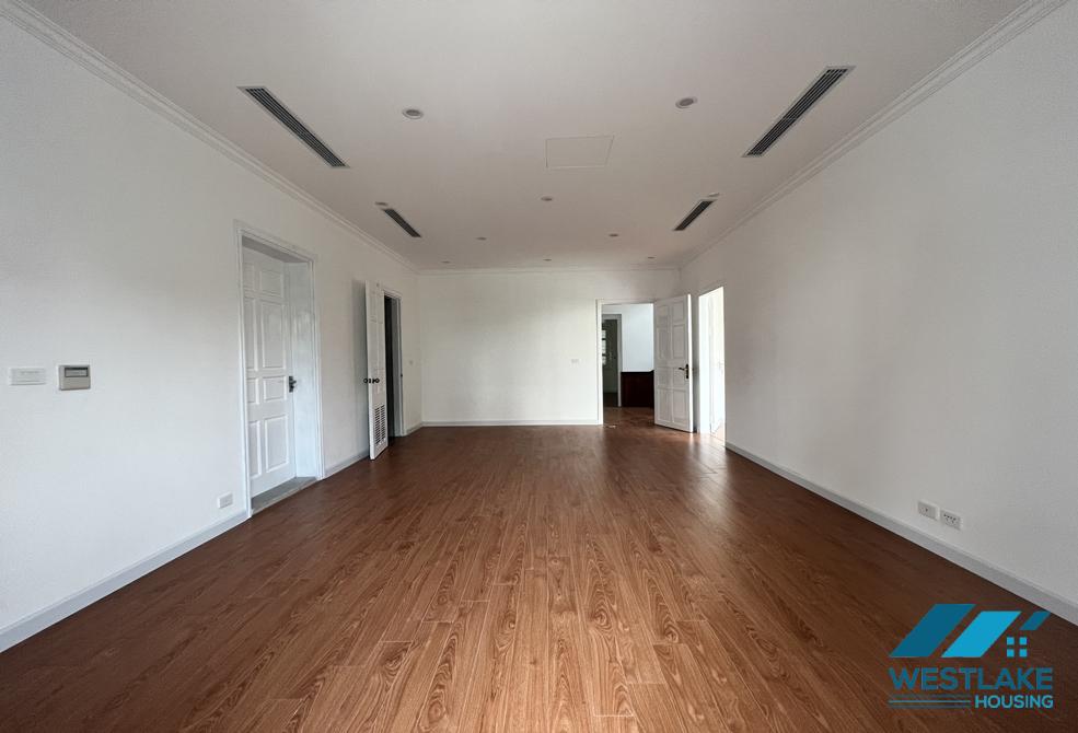 Unfurnished house with big yard and garden for rent in Ciputra, Tay Ho