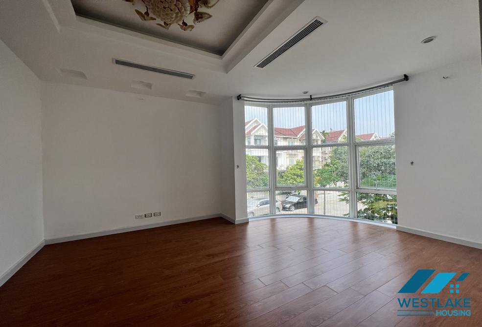 Unfurnished house with big yard and garden for rent in Ciputra, Tay Ho