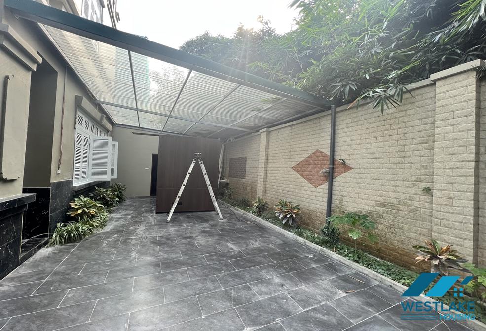 Unfurnished house with big yard and garden for rent in Ciputra, Tay Ho