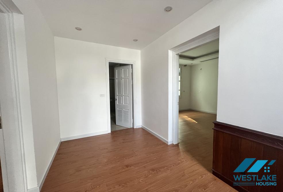 Unfurnished house with big yard and garden for rent in Ciputra, Tay Ho