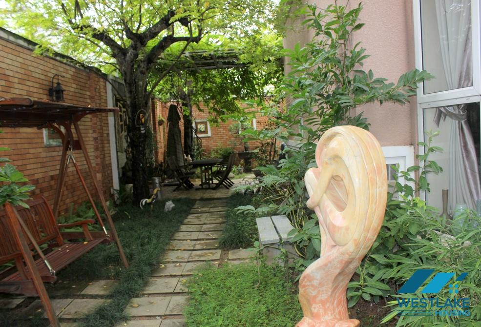 Garden five bedrooms house for rent in Ciputra, Tay Ho ward, Ha Noi