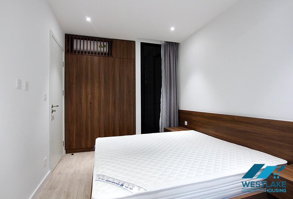 A modern one bedroom apartment with balcony for rent in To Ngoc Van area, Tay Ho, Ha Noi