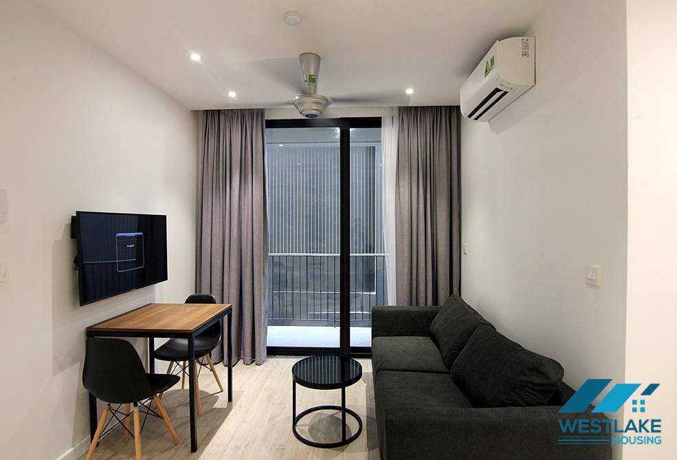 A modern one bedroom apartment with balcony for rent in To Ngoc Van area, Tay Ho, Ha Noi