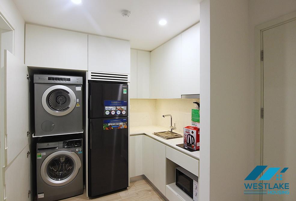 A modern one bedroom apartment with balcony for rent in To Ngoc Van area, Tay Ho, Ha Noi