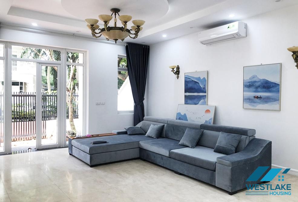 A semi-furnished house with 5 bedrooms for rent in Ciputra T Block, Tay Ho, Ha Noi