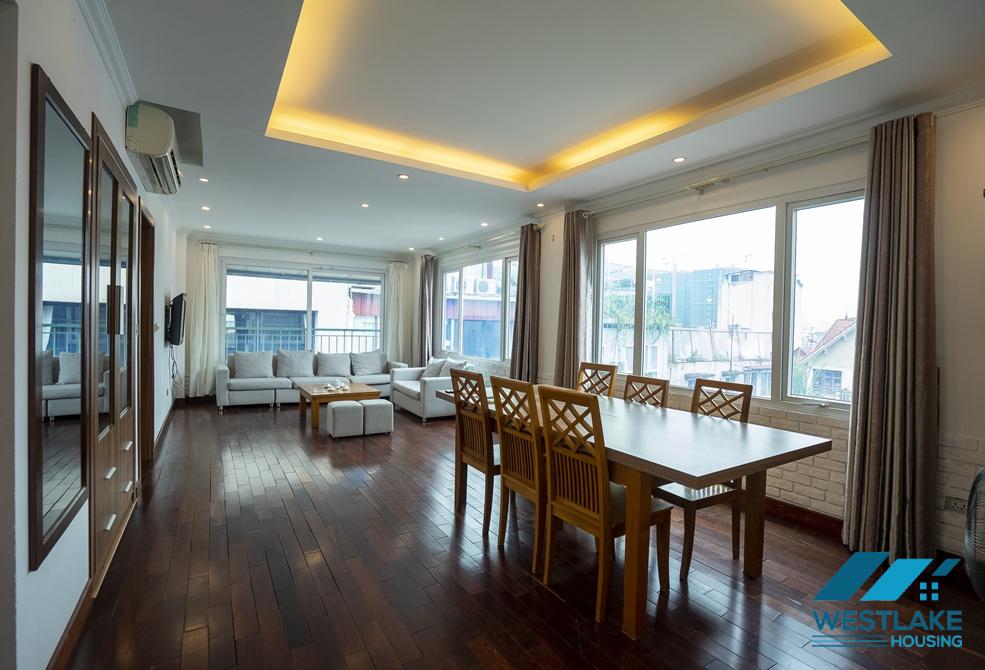 Spacious 03 bedrooms apartment on top floor for rent in To Ngoc Van area, Tay Ho, Ha Noi
