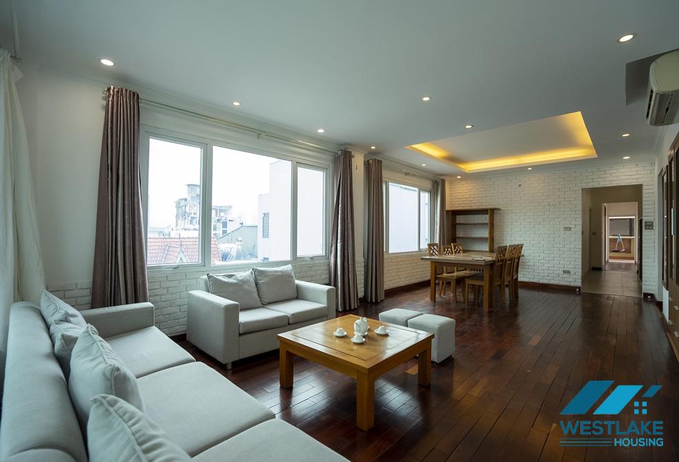 Spacious 03 bedrooms apartment on top floor for rent in To Ngoc Van area, Tay Ho, Ha Noi