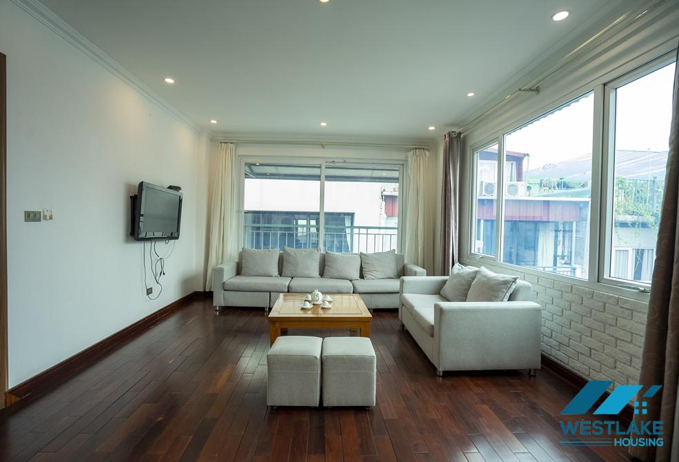 Spacious 03 bedrooms apartment on top floor for rent in To Ngoc Van area, Tay Ho, Ha Noi