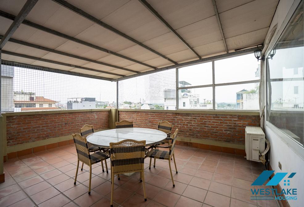Spacious 03 bedrooms apartment on top floor for rent in To Ngoc Van area, Tay Ho, Ha Noi