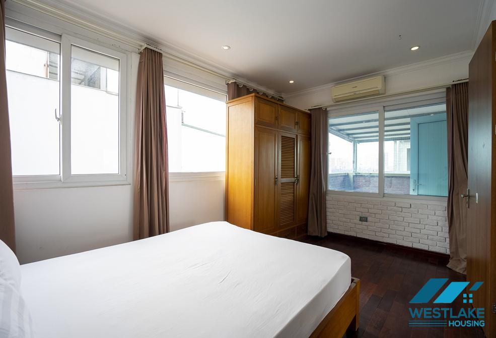 Spacious 03 bedrooms apartment on top floor for rent in To Ngoc Van area, Tay Ho, Ha Noi
