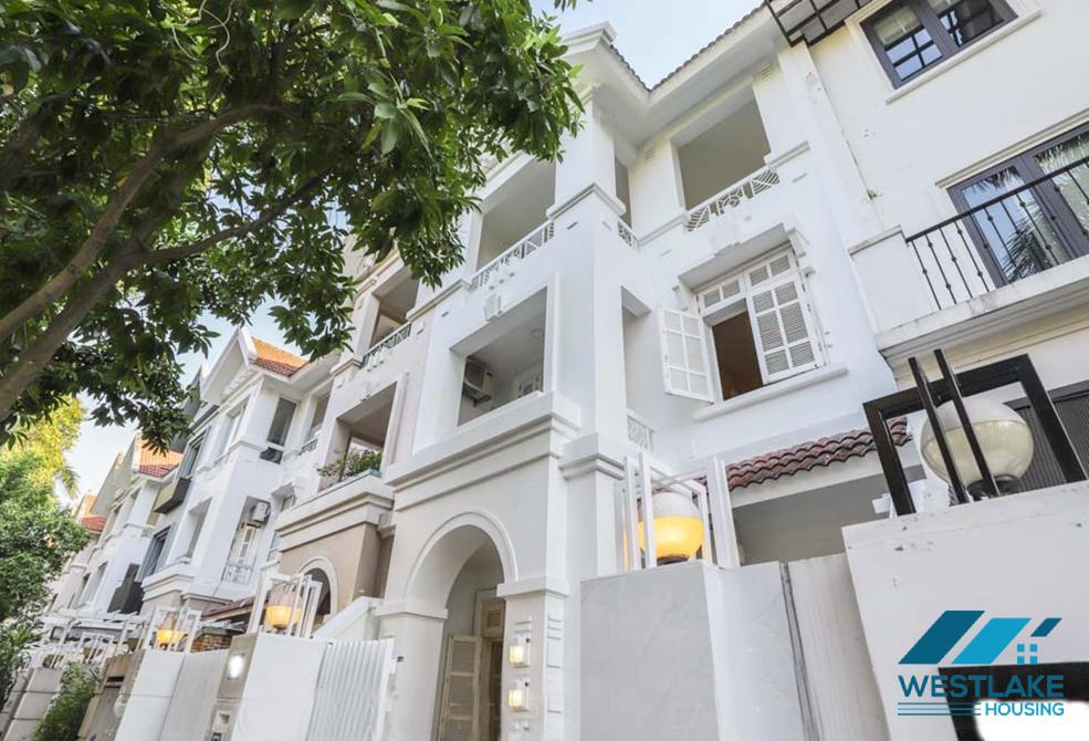 Four beds house for rent in T block, Ciputra, Tay Ho ward, Ha Noi