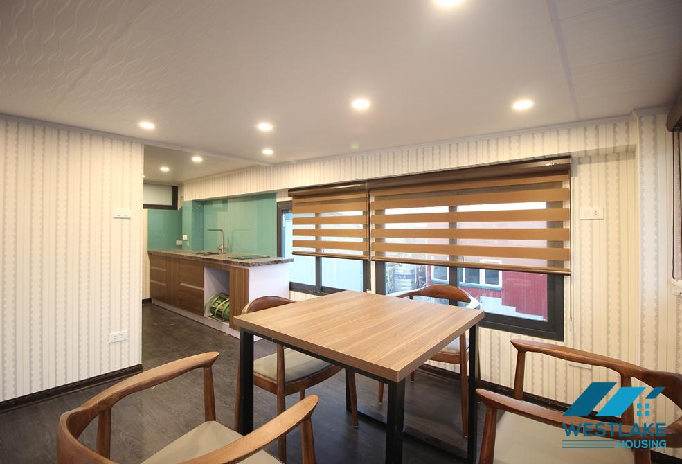 Bright one bedroom apartment on high floor for rent in To Ngoc Van street, Tay Ho, Ha Noi