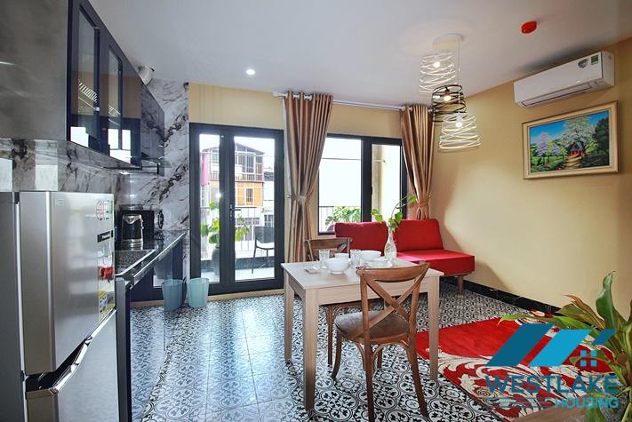 Căn Hộ 1 Phòng Ngủ Mới Đẹp, Hiện Đại, Ban Công Rộng Thoáng Cho Thuê Tại Yên Phụ, Tây Hồ, Hà Nội