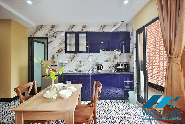 Căn Hộ 1 Phòng Ngủ Mới Đẹp, Hiện Đại, Ban Công Rộng Thoáng Cho Thuê Tại Yên Phụ, Tây Hồ, Hà Nội