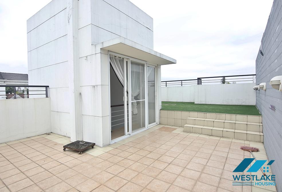 Charming villa with green garden for rent in Ciputra, Tay Ho, Hanoi