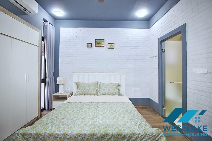 Bright and airy 2-bedroom apartment for rent on Trinh Cong Son Street, Tay Ho District, Hanoi.