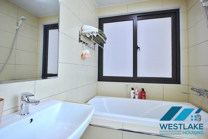 Bright and airy 2-bedroom apartment for rent on Trinh Cong Son Street, Tay Ho District, Hanoi.