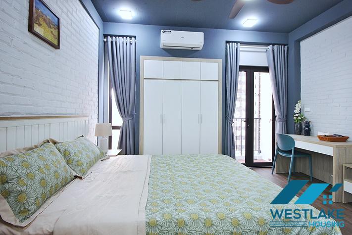 Bright and airy 2-bedroom apartment for rent on Trinh Cong Son Street, Tay Ho District, Hanoi.